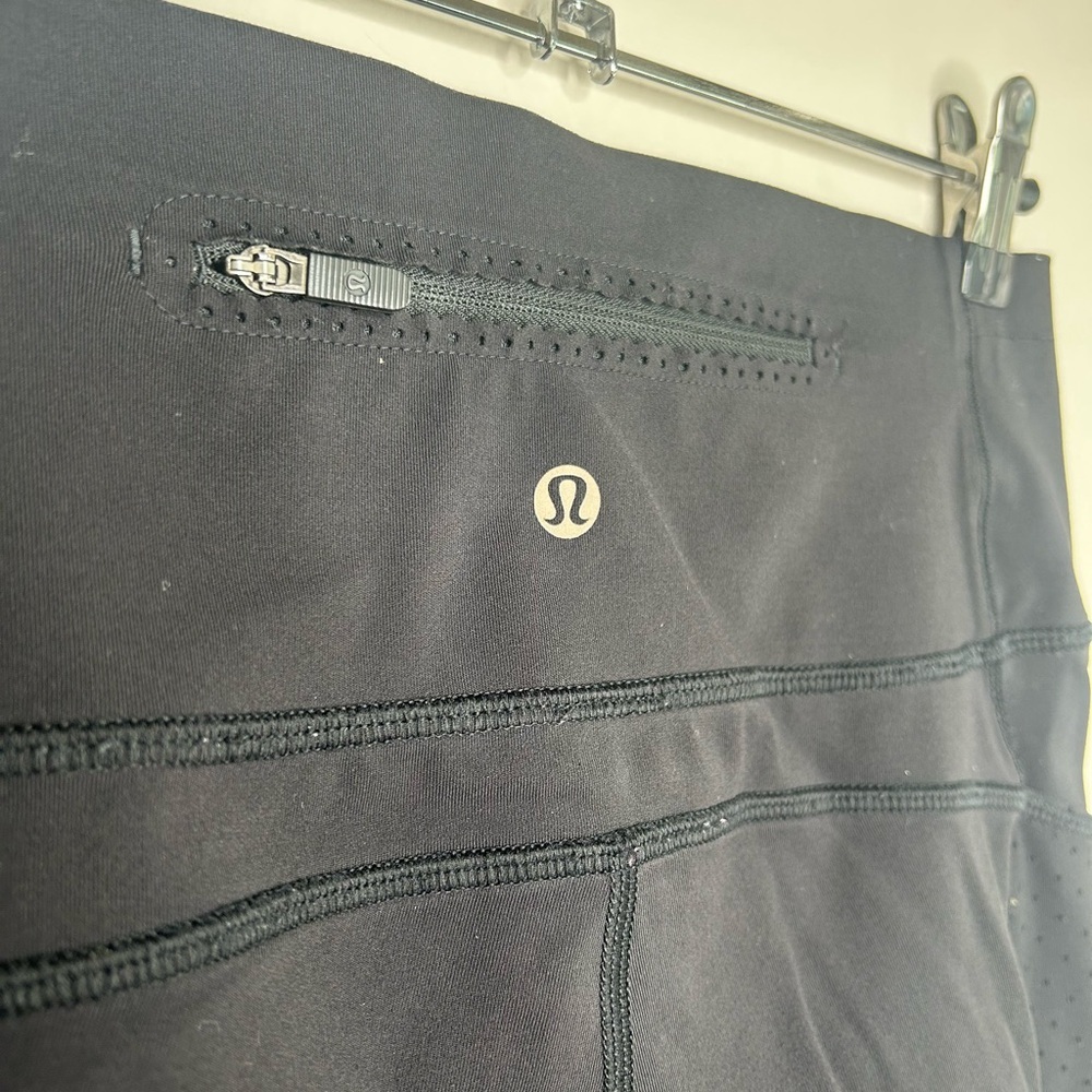 Lululemon Mind Over Miles Crop 17" Cropped Activewear Legging In Black Size 6 - Picture 5 of 10
